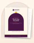 Wash Day, Decoded: the Kimbelo curl and coil care e-book (PDF), cover and an inside page